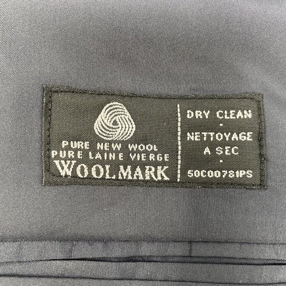 Lauren Ralph Lauren Men's 46 Wool Black Striped Blazer Sport Coat‎ - Picture 4 of 6